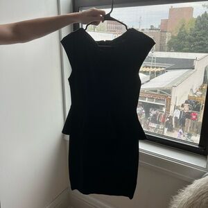 Alice + Olivia Black Peplum dress